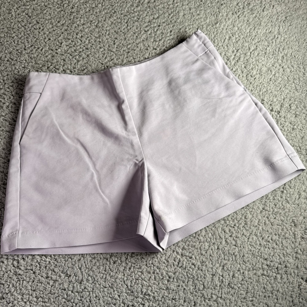 Maurice's‎ Light Purple High Rise Side Zipper Flat Front Shorts Size 13-14